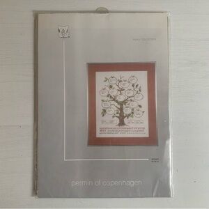 Permin of Copenhagen FAMILY TREE Cross Stitch Kit 39-9403 Denmark
